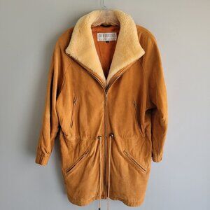 John Carlisle Suede Coat Size S
